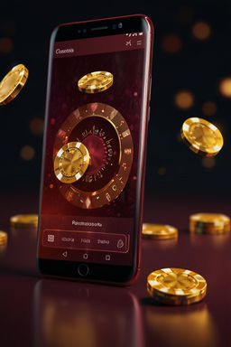 Teléfono móvil con la app de Amonbet